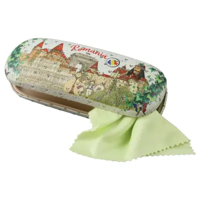 Toc pentru ochelari romania, castelul bran cu laveta, suvenir giftshop, dimesiune 16 x 6 cm